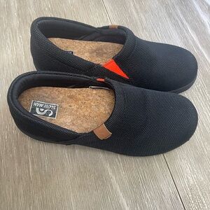 Slow man Black and Red Mules